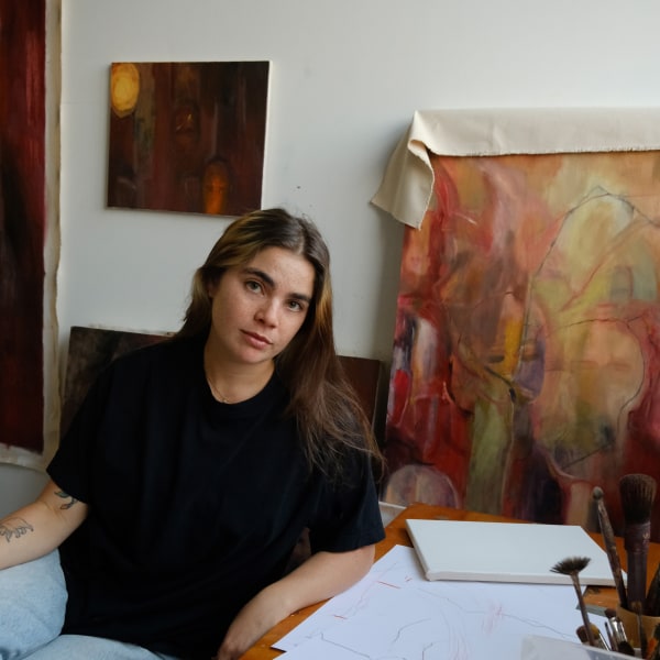Emerging Syrian Artist Nour Malas Discusses the Magic of Painting, “The work tells me what it’s doing more than I...