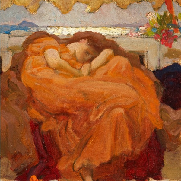 Frederic Leighton’s STUDY FOR FLAMING JUNE has just found its forever home at Leighton House