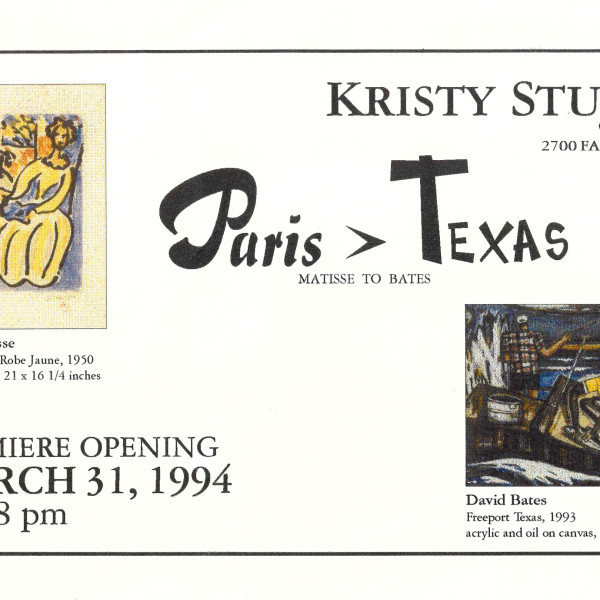 Paris>Texas: Matisse to Bates