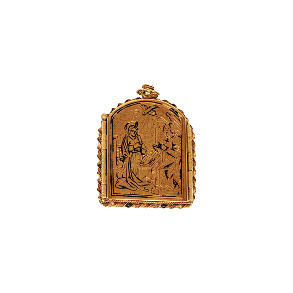 Devotional Pendant with Scenes of the Annunciation and Crucifixion, Probably Italy, c. 1500