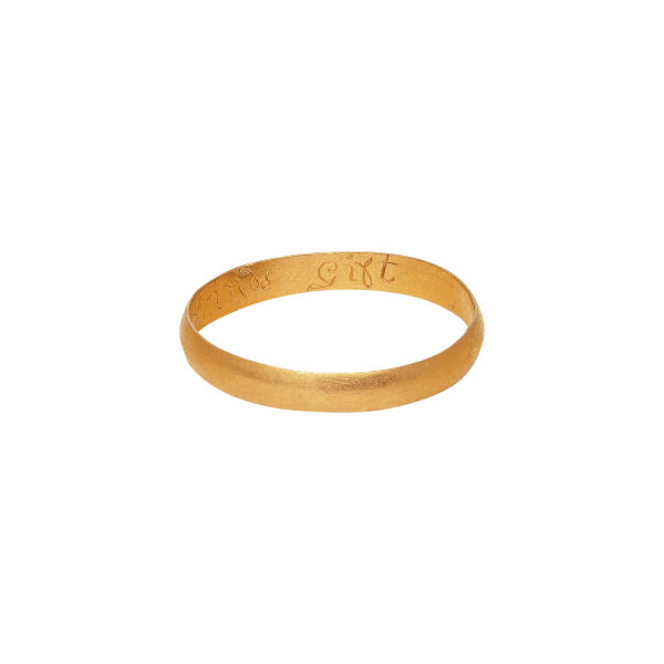 Posy Ring “A True frinds gift” , England, 18th century
