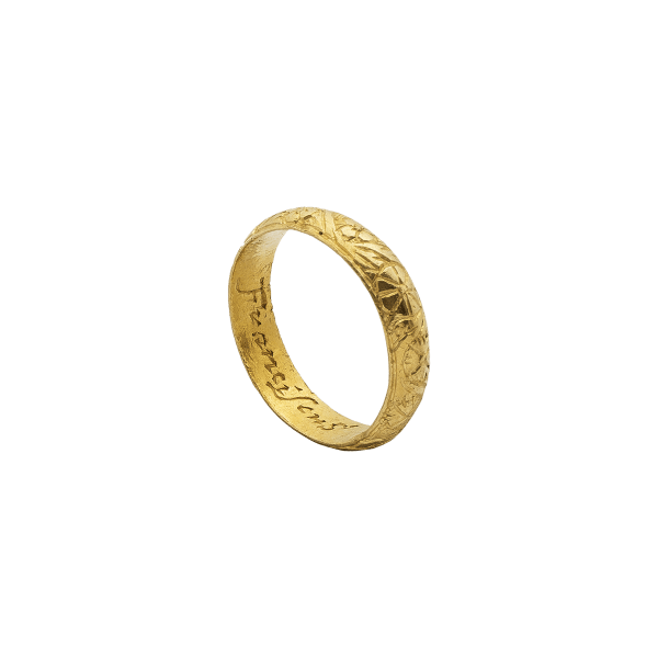 Gold Ring, "Franciscus South miles" , England, 17th century