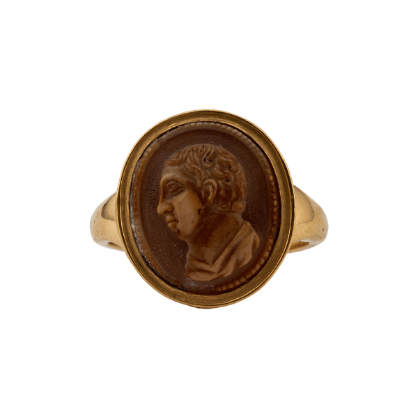 Cameo Ring of a Man in Profile , 16th century