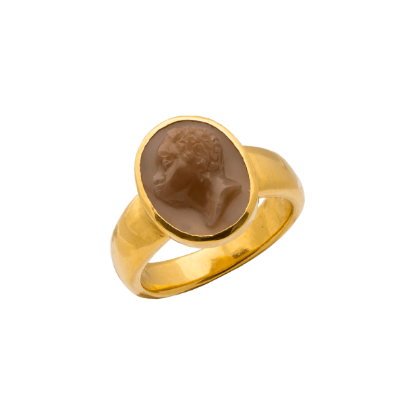 Renaissance Blackamoor Cameo Ring , 16th century