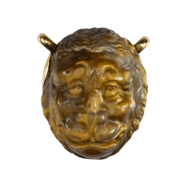 Cameo with the Head of a Lion , Italy (probably Milan), c. 1600, modern gold mount