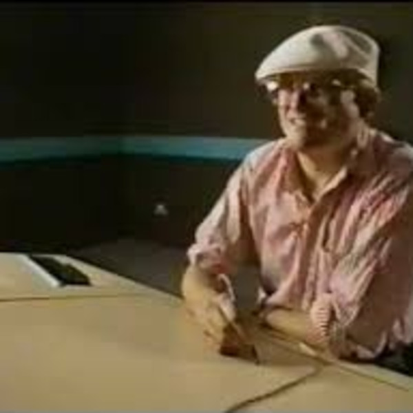 David Hockney using the Quantel Paintbox Graphics System for the BBC