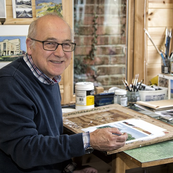 Mike Middleton in his studio