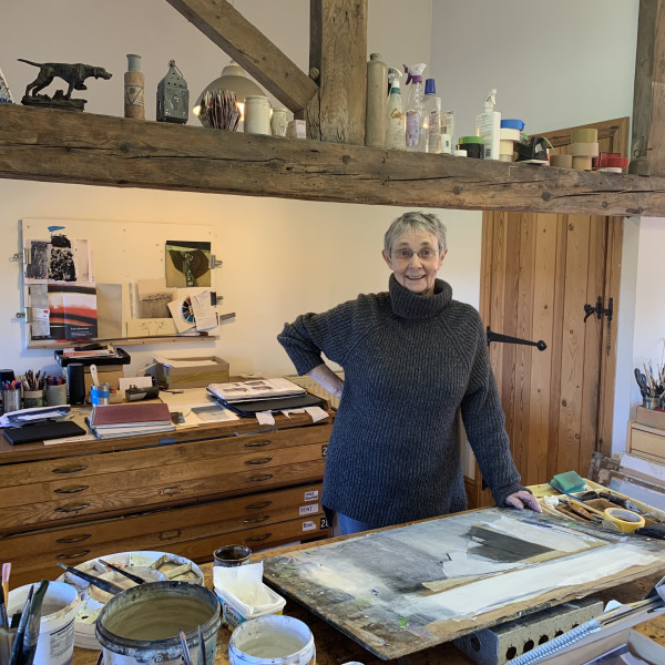 Janet Kerr in her studio