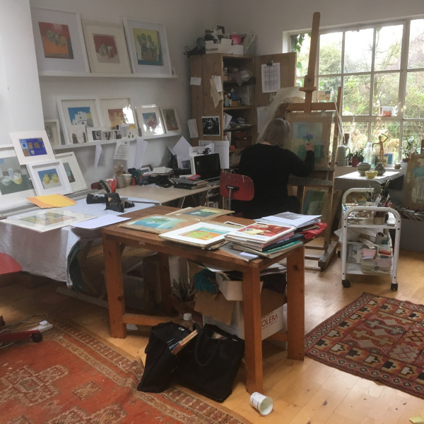 Wendy Jacob's studio in Islington