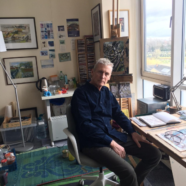 Mark Raggett pictured in his studio in West London