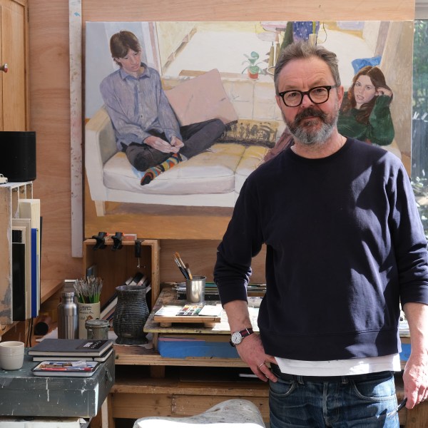 Mark Entwisle in his studio