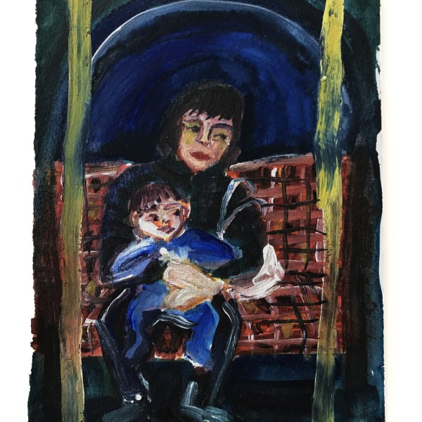 Alice MacDonald, Mother and Child on the Underground