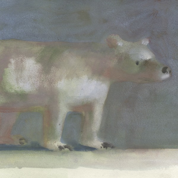 Big White Bear by Charles Williams PRWS, watercolour