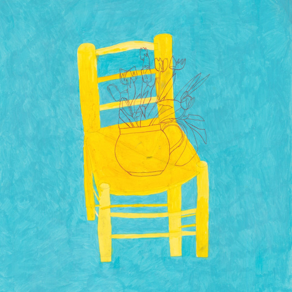 Jack Haslam (successful applicant in 2019), Yellow Chair and Tulips, watercolour & acrylic
