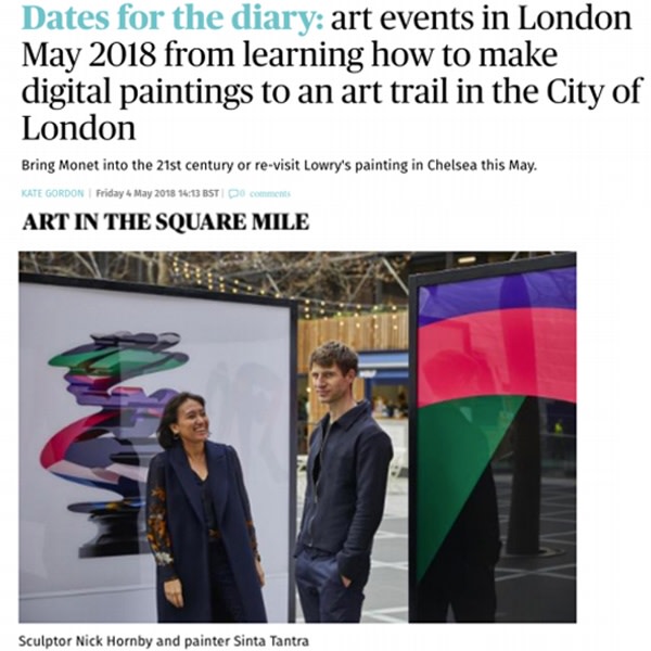 Dates for the diary: art events in London May 2018