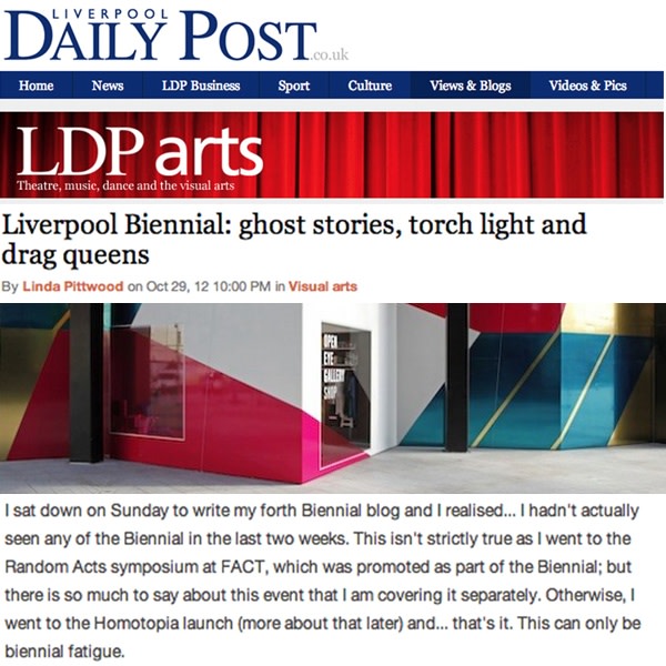 Liverpool Biennial: Ghost Stories, Torch Lights and Drag Queens
