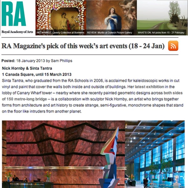 RA Magazine's pick of this week's art events (18-24 Jan)
