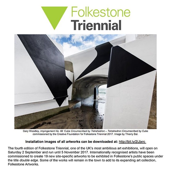 Press Release: Folkstone Triennial, double edge