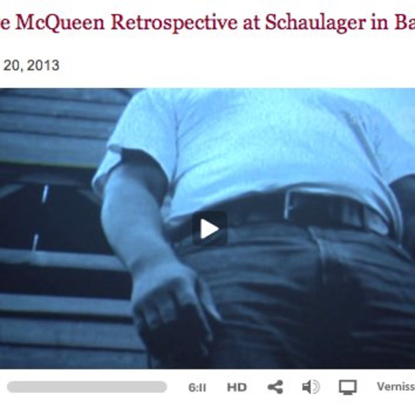 Steve McQueen Retrospective at Schaulager in Basel