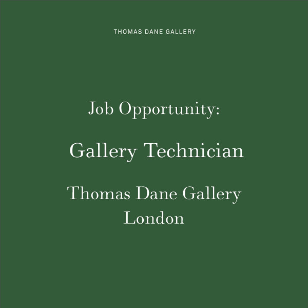 4.3.22 - Job Vacancy: Gallery Technician