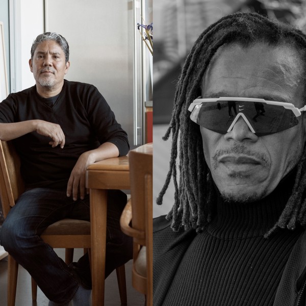 3.7.25 - Paul Pfeiffer and Edgar Davids in ‘Football City, Art United.’ 