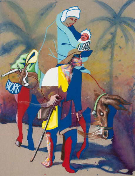 Thomas Agrinier, The Flight Into Egypt (after Rembrandt), 2022