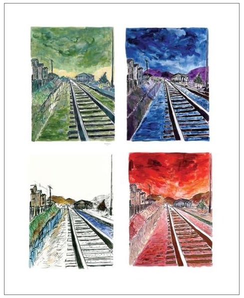 Train Tracks (set of 4 - medium format), 2012