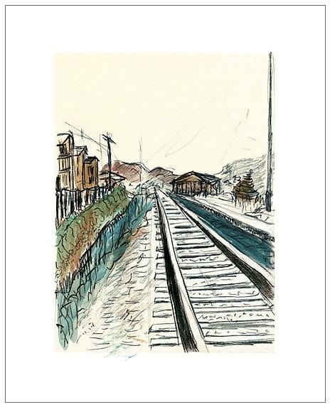 Train Tracks (white) , 2008