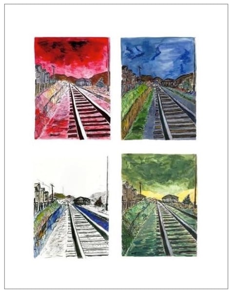 Train Tracks (set of 4), 2010