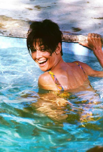 Audrey Hepburn in Pool, 1966