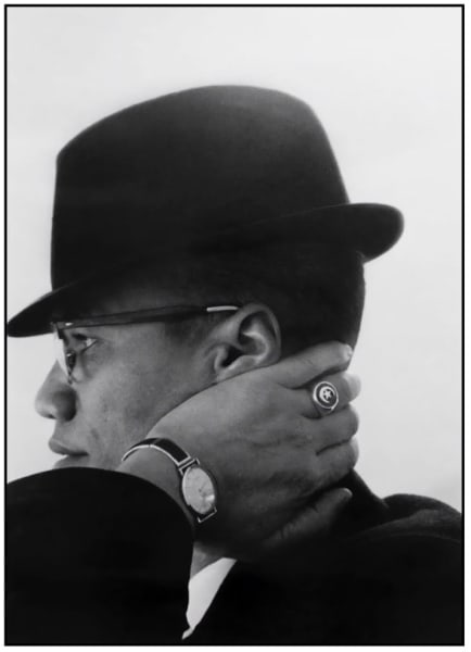 Eve Arnold, American Muslim minister and human rights activist Malcolm X in Chicago, Illinois, 1962