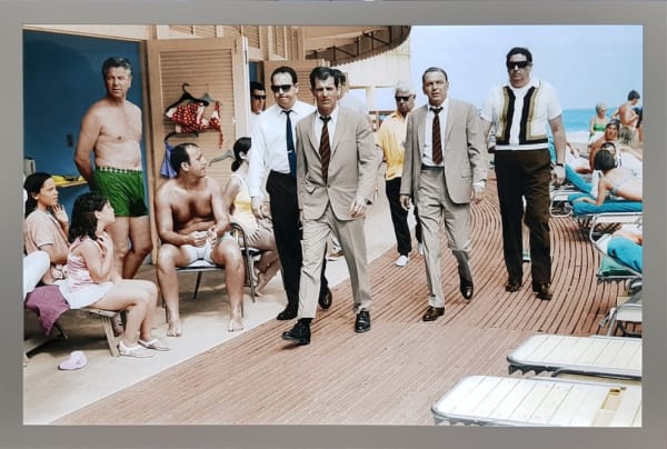 Frank Sinatra, Miami Boardwalk, 1968 - LIGHT BOX - Signed