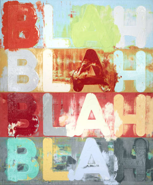 Artwork: Mel Bochner, Blah, Blah, Blah, 2015