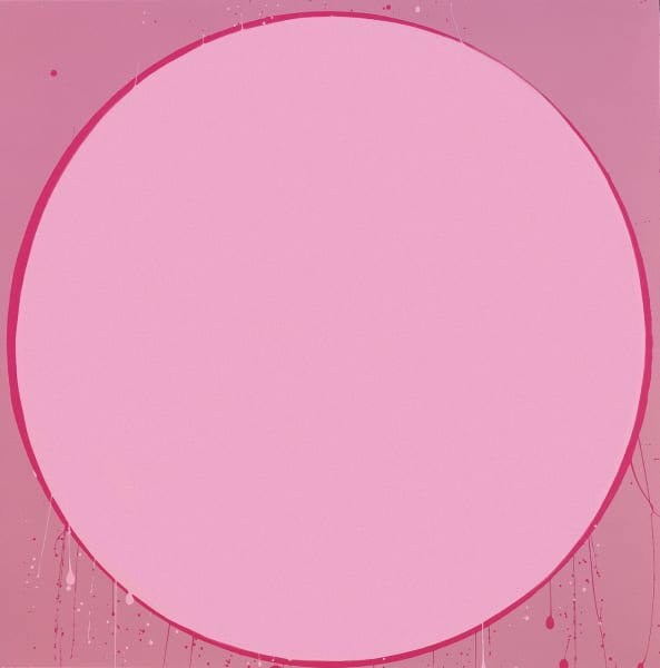 Untitled Circle Painting: Pink and Rose, 2002
