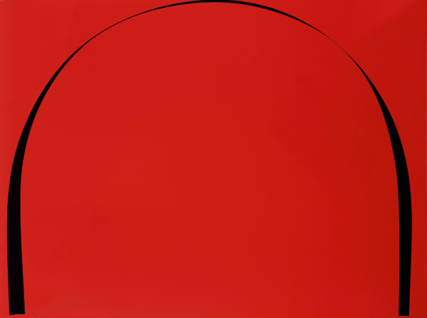 Poured Painting: Dark Red, Black, Dark Red, 1998
