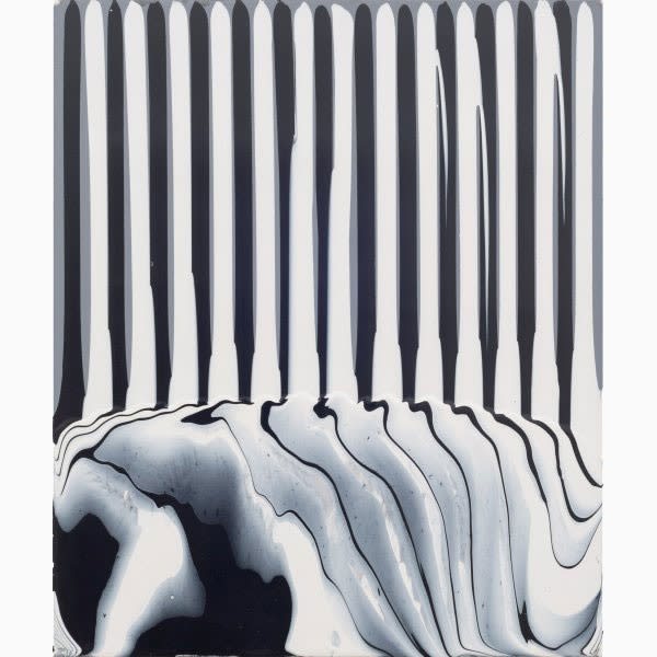 Puddle Painting: Grey/Black/White, 2009