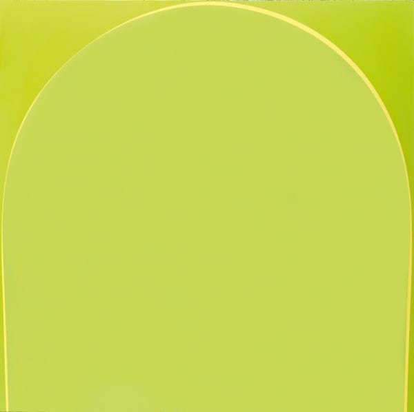 Poured Painting: Lime Green, Pale Yellow, Lime Green, 1998