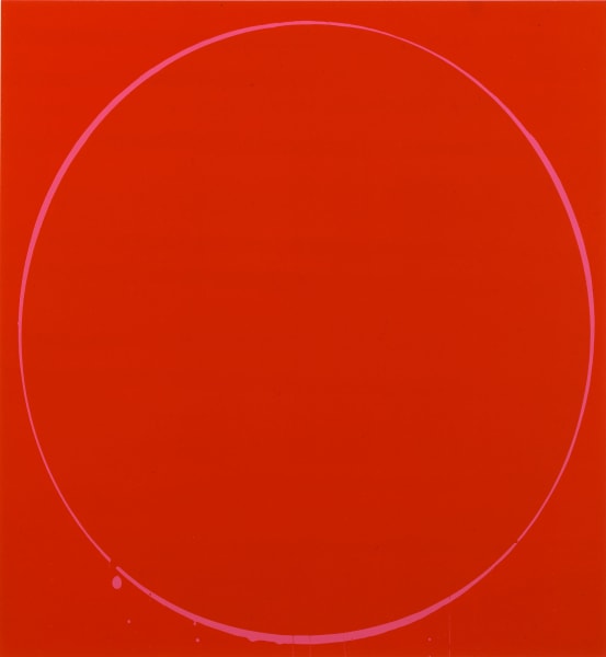 Oval: dark red, magenta, dark ed, 2002