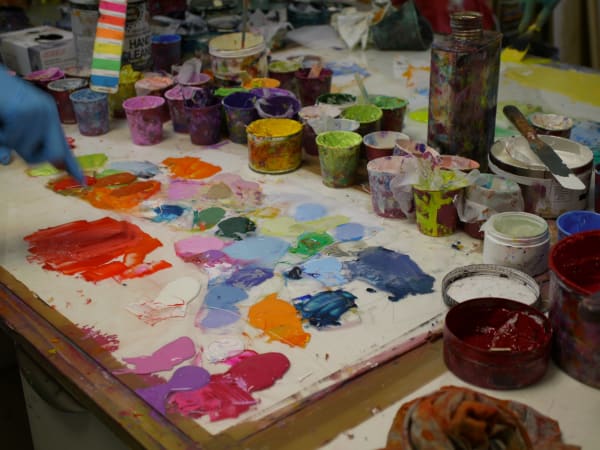 Working in the Print Studio, 2017