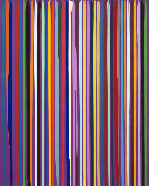 Poured Lines: Purple, 2006-2007