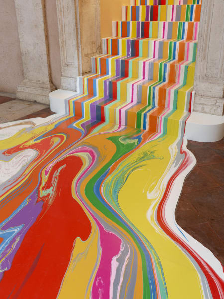 Bramante Colourfall (Poured Staircase), 2021