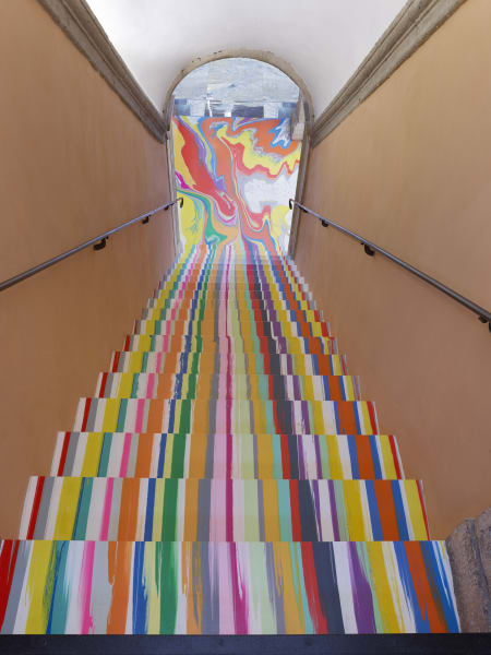 Bramante Colourfall (Poured Staircase), 2021