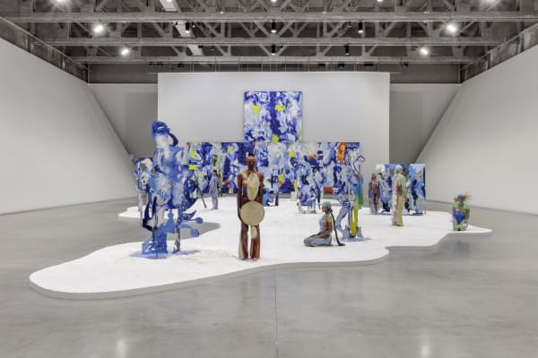 Artwork: Donna Huanca: Obsidian Ladder, 2019 Marciano Art Foundation Los Angeles, CA Courtesy the artist, Marciano Art Foundation, Los Angeles and Peres Projects, Berlin Photographer: Joshua White/JWPictures.com