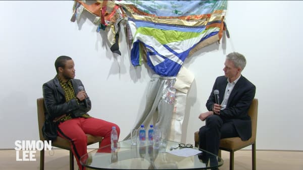 Image: Eric N. Mack in conversation with Tim Marlow