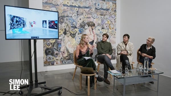 Image: Paulina Olowska, Natalia Sielewicz and Elisabeth Lebovici in conversation with Clément Dirié