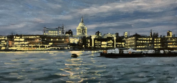 Ben Hughes, Towards St Paul's Cathedral, Early Evening