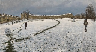 Ben Hughes, Royal Crescent in the Snow I