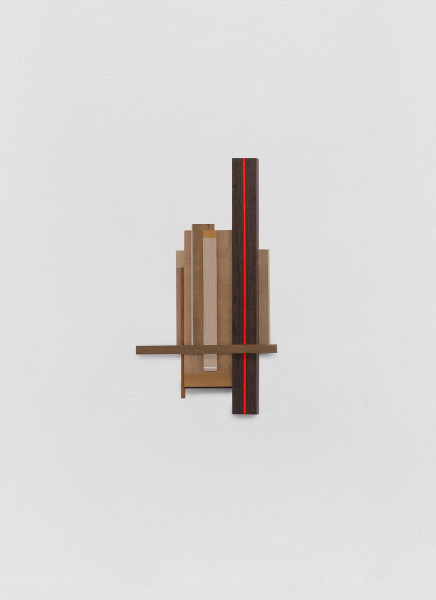 Sarah Almehairi Building Blocks 1, Series 2, 2019 Acrylic on wood 48.2 x 26.4 x 4.2 cm 19 x 10 3/8 x 1 5/8 in