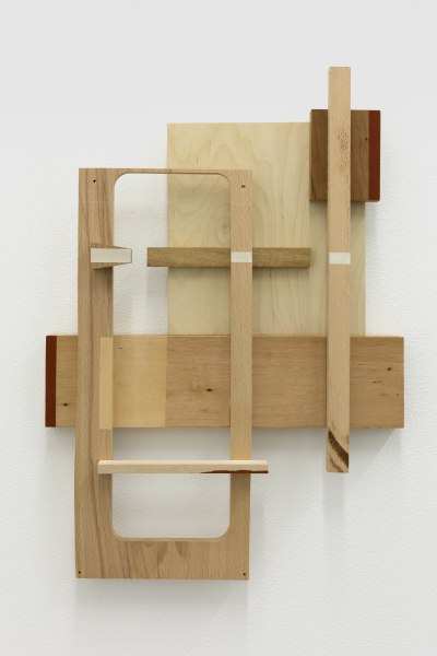 Sarah Almehairi Rebuild #16, 2021 Acrylic on wood 58.6 x 42 x 6.5 cm 23 1/8 x 16 1/2 x 2 1/2 in