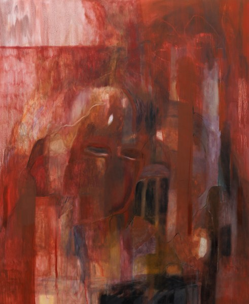 Nour Malas Twin Flame, 2024 Oil on canvas 168 x 138 cm 65 x 55 in